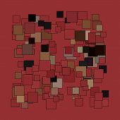 Abstract Broad Strokes Red And Black