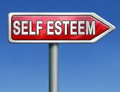stock photo of respect  - self esteem or respect confidence and pride psychology - JPG 
