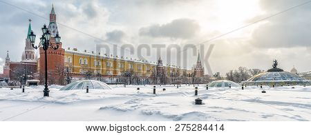 Poster: Moscow Kremlin And Manezhnaya Square