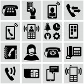 picture of technology concept  - Phone icons set - JPG 
