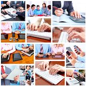 foto of meeting  - Group of business people working in the office - JPG 