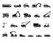 image of transportation  - Set of transport silhouette - JPG 