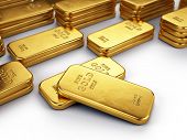 picture of finance  - Gold bars - JPG 