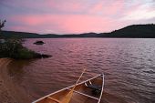 picture of sunset  - Sunset in Algonquin park - JPG 