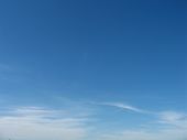 foto of blue sky  - Beautiful Blue Sky with low clouds - JPG 