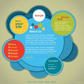 picture of web  - Abstract web site design vector template - JPG 