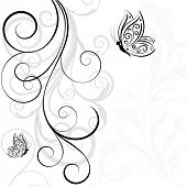 picture of abstract  - Abstract floral background - JPG 