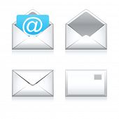 picture of objects  - Set vector e mail icon - JPG 