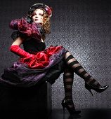 picture of health  - Fashion shot of woman in doll style - JPG 