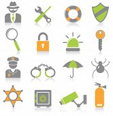 stock photo of security  - Security icons - JPG 