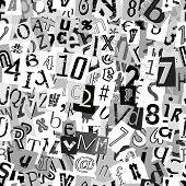 foto of newsprint  - Black and white repeating newsprint letters wallpaper background - JPG 