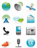 stock photo of communication  - Vector illustration Set of communication icons  - JPG 
