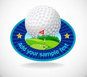 picture of golf  - Golf Ball And Beautiful Golf Club - JPG 