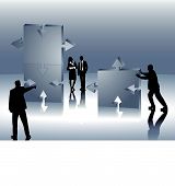 picture of integration  - company formation or productive working people in a team - JPG 