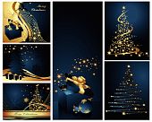 pic of merry  - Merry Christmas and Happy New Year collection blue and gold - JPG 