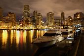 pic of bridge  - The view from the Granville Island dock of Yaletown on the north side of Vancouver