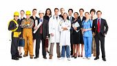 image of group  - Businessman builder nurse architect - JPG 