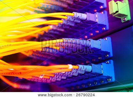 Picture or Photo of Servers and hardwares in an internet data center