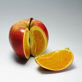 pic of surreal  - apple with orange content 2 - JPG 