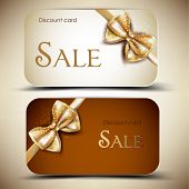 picture of holidays  - Collection of gift cards with ribbons - JPG 