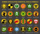 foto of symbols  - Zombie Apocalypse Essential Sign  - JPG 
