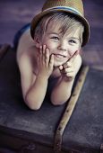 stock photo of boy  - Cute little boy - JPG 