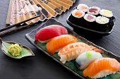 stock photo of roll  - sushi and rolls - JPG 