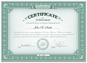 picture of money  - Vector illustration of detailed certificate - JPG 