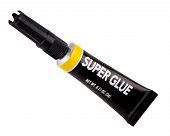 picture of final  - An isolated tube of super glue with a yellow band around the top - JPG 