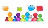 foto of communication  - Social network abstract representation - JPG 