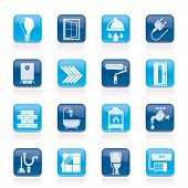 foto of construction  - Construction and home renovation icons  - JPG 