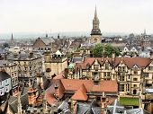 pic of buildings  - View over the historic buildings of the city of Oxford - JPG 