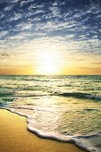 image of sunset  - Sea sunset - JPG 