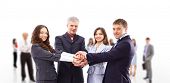 picture of team  - business team isolated over white background - JPG 