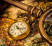 stock photo of watch  - Vintage still life - JPG 