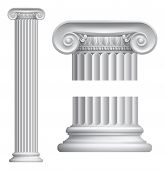 image of columns  - Illustration of classical Greek or Roman Ionic column - JPG 
