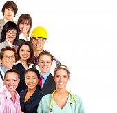 stock photo of business people  - Businessman business women builder nurse architect student - JPG 