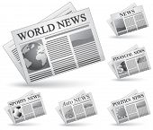 picture of newspaper  - Newspaper icon set - JPG 