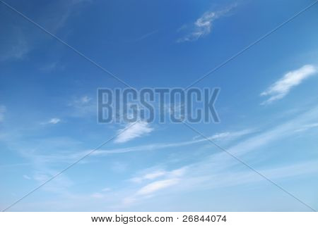 Picture or Photo of Fantastic soft white clouds against blue sky