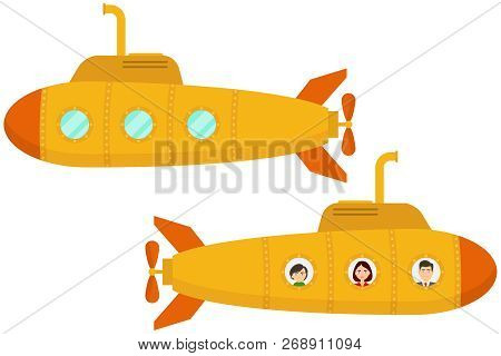 Poster: Yellow Submarine Two Cartoon Yellow