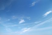 picture of blue sky  - Fantastic soft white clouds against blue sky - JPG 