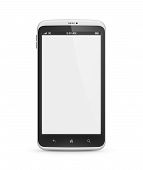 pic of communication  - Modern mobile smartphone with blank screen isolated on white - JPG 