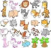 foto of animals  - Giant Animal Set Vector Illustration - JPG 