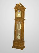 stock photo of tick tock  - rendered grandfather clock - JPG 