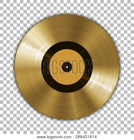 Poster: Gramophone Golden Vinyl Lp Record