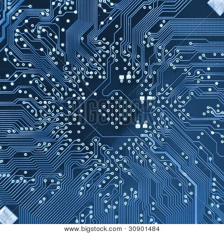 Picture or Photo of Computer electronic circuit. Use for background or texture