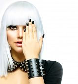 stock photo of black  - Fashion Beauty Girl - JPG 