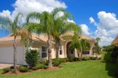 stock photo of home  - New home in gated community of Naples Florida - JPG 