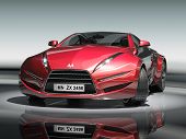 stock photo of sports  - Red sports car - JPG 