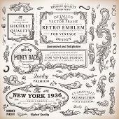 pic of satisfaction  - Vector set of calligraphic design elements - JPG 